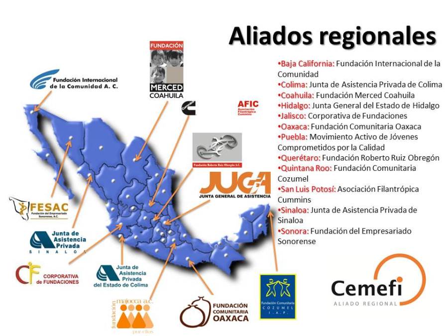 Socios regionales (mapa) 2
