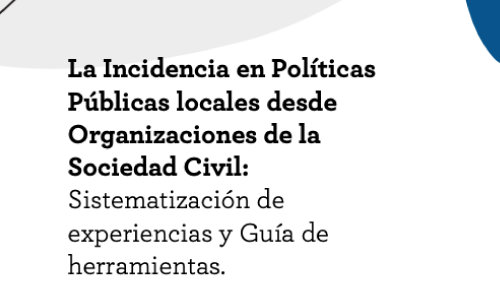 En imagen: La incidencia en políticas públicas locales desde organizaciones de la sociedad civil . Sistematización de experiencias y guía de herramientas.