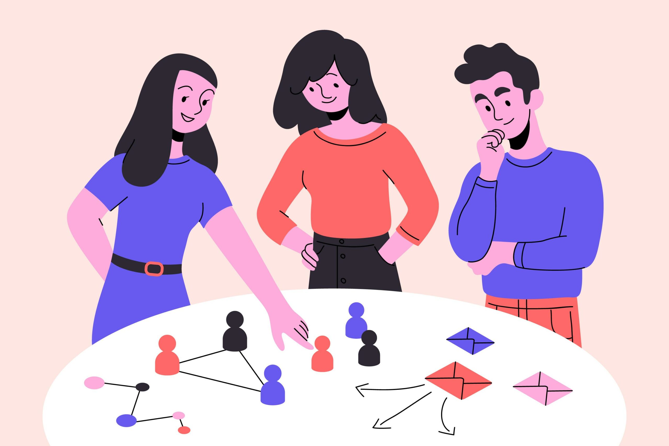 imagen ilustrativa de personas haciendo una planeación
