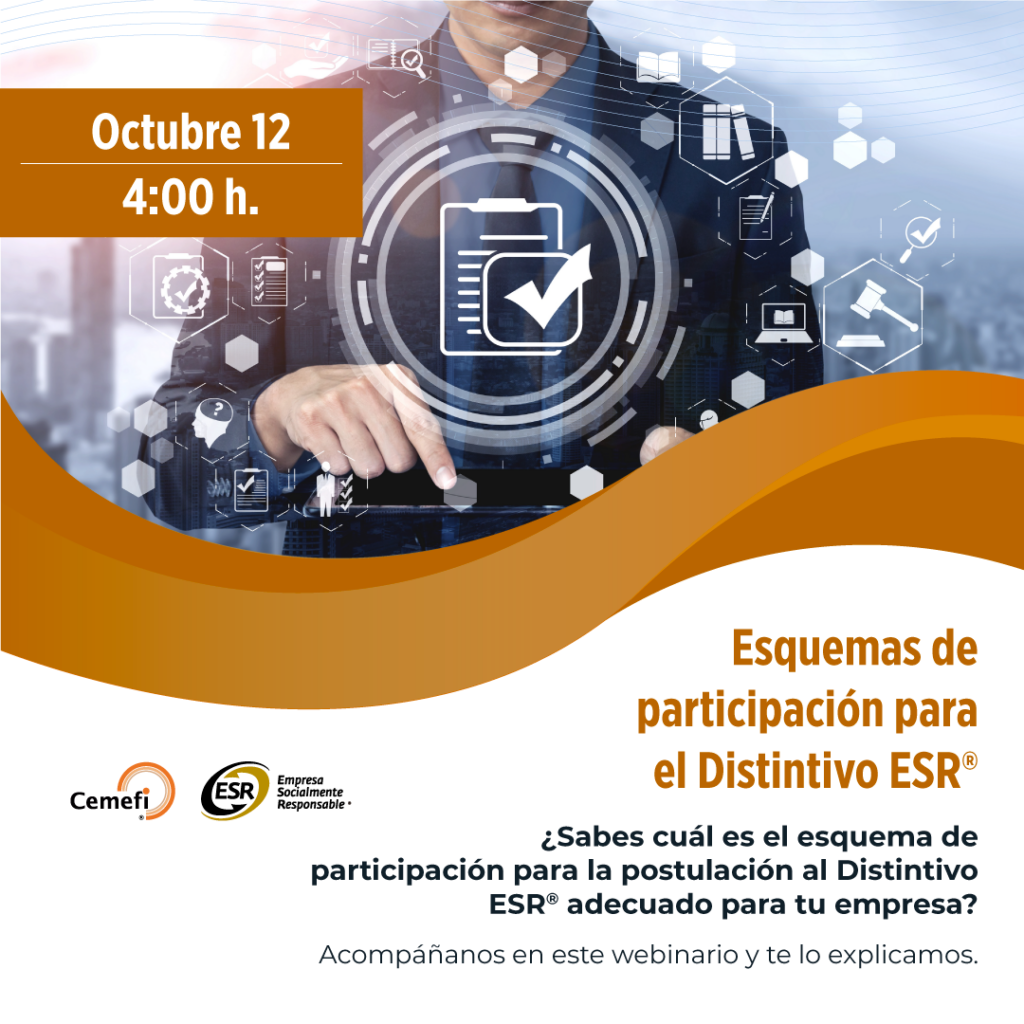 Sesión informativa. Esquemas de participación para el Distintivo ESR.