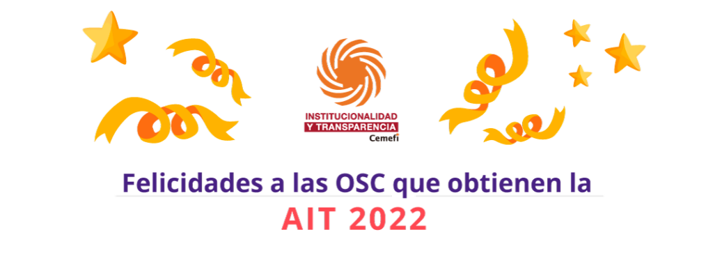 Felicidades a las 239 organizaciones de la sociedad civil (OSC) que reciben su acreditación o la renuevan este año. 