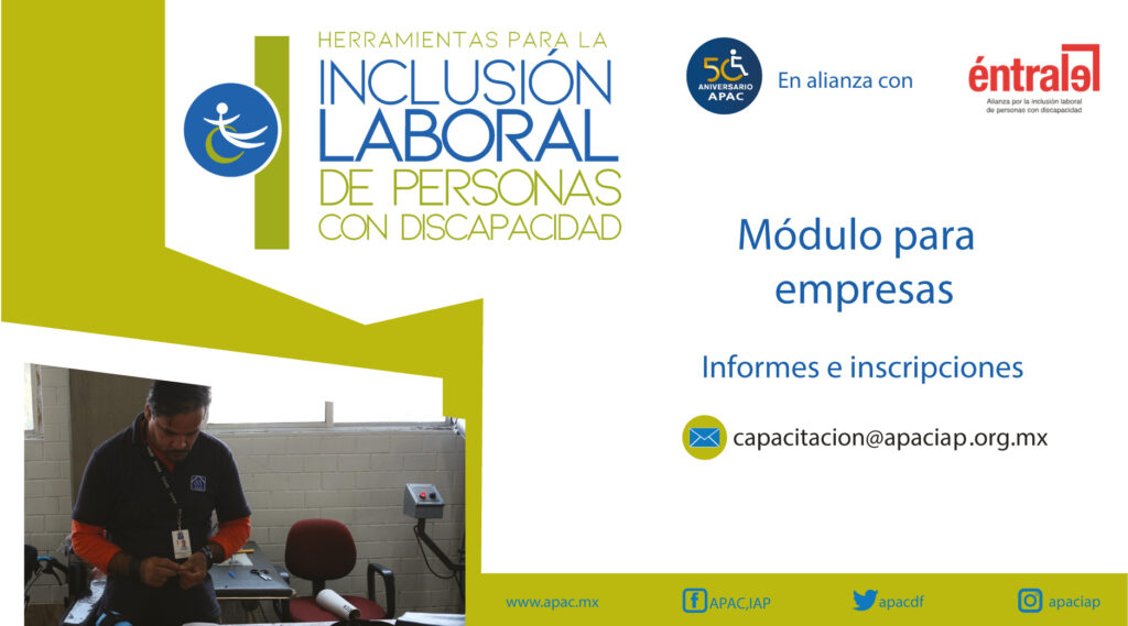 Curso en línea: herramientas para la Inclusión Laboral de Personas con Discapacidad Módulo para empresas 
