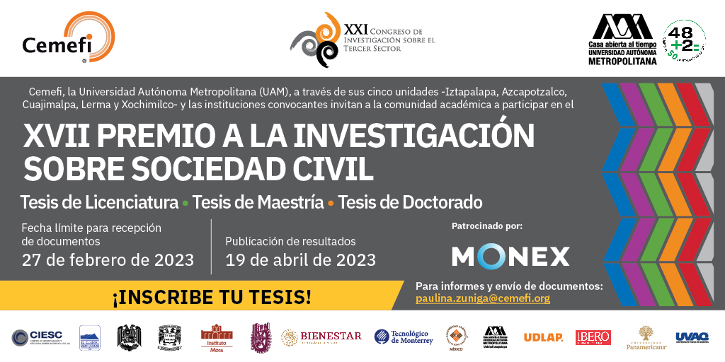 Premio a la Investigación sobre Sociedad Civil