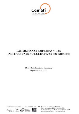 Las medianas empresas y las instituciones no lucrativas en México 