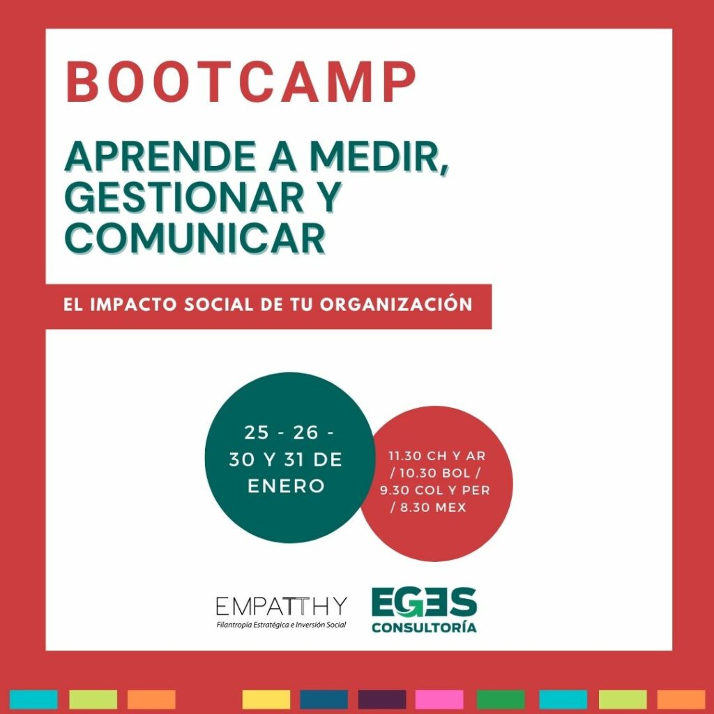 “Bootcamp 2023: Gestiona, mide y comunica. El impacto social y medio ambiental de tu organización.”