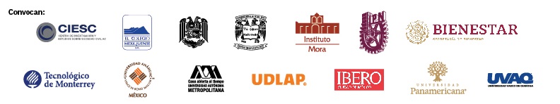 pleca con logotipos de universidades convocantes