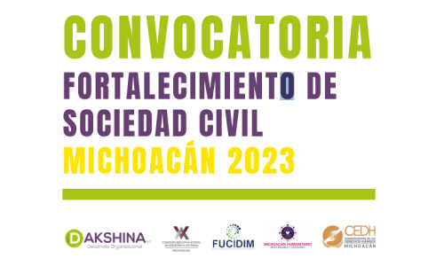 Convocatoria fortalecimiento de la sociedad civil. Michoacán 2023