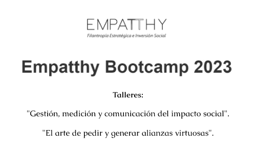 Empatthy Knowledge Hub invita al Bootcamp 2023 sobre Alianzas, Fondos y Medición y a los talleres de