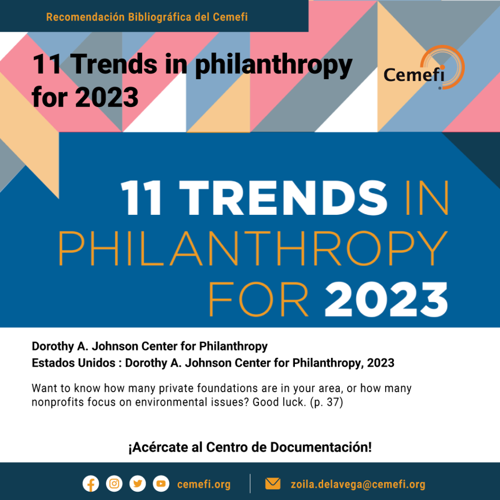 Recomendación de lectura: 11 Trends in philanthropy for 2023