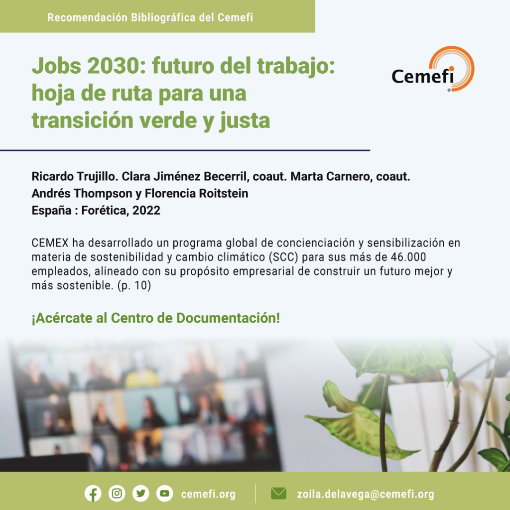 Jobs 2030 futuro del trabajo, hoja de ruta para una transición verde y justa