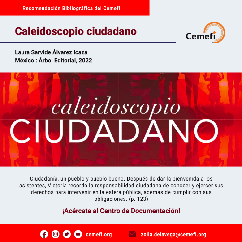 Portada del libro "Caleidoscopio ciudadano", de Laura Sarvide.