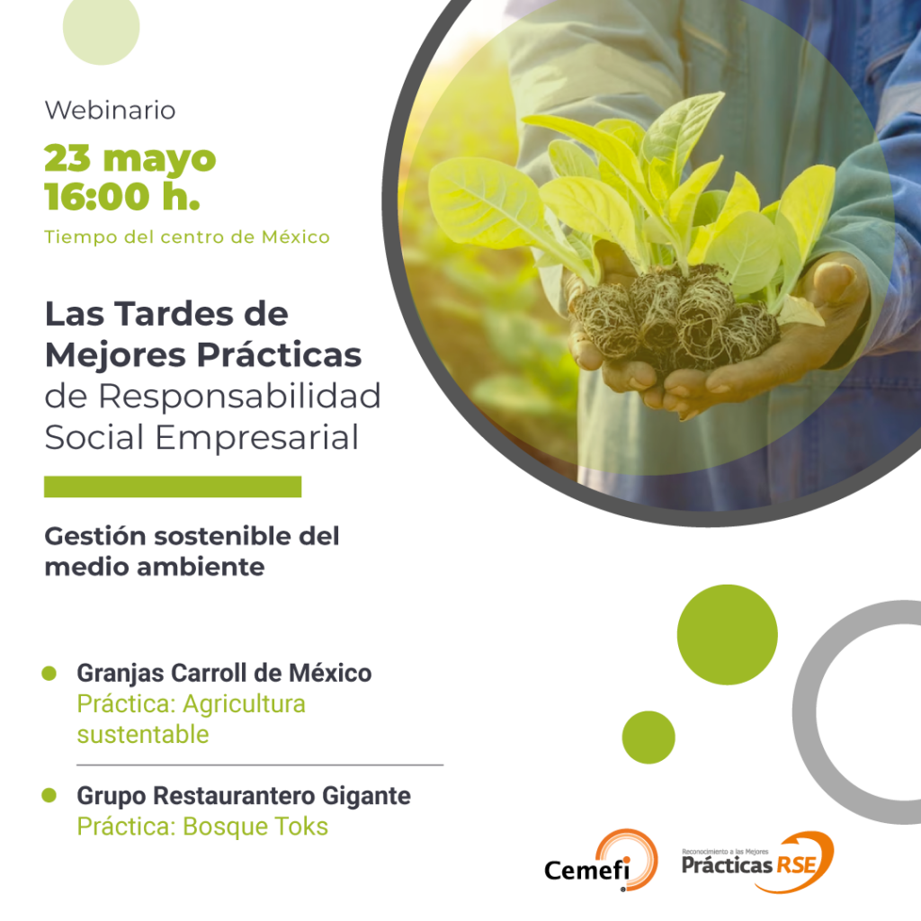 23 de mayo Tardes de Mejores Prácticas de RSE