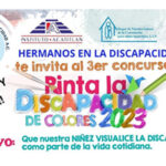 Flyer Concurso de dibujo infantil "pinta la discapacidad de colores"