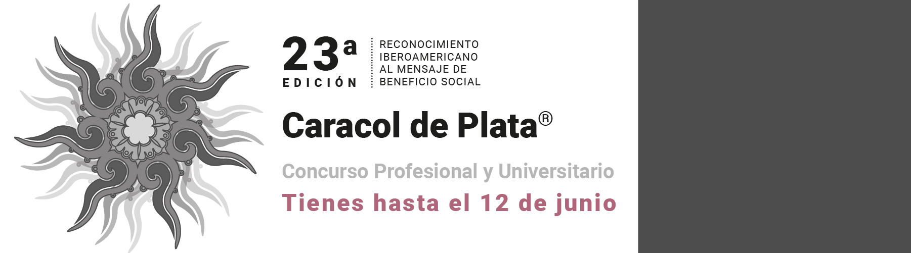 Convocatoria Caracol de plata. Consurso profesional y universitario. Tienes hasta el 12 de junio para postular.