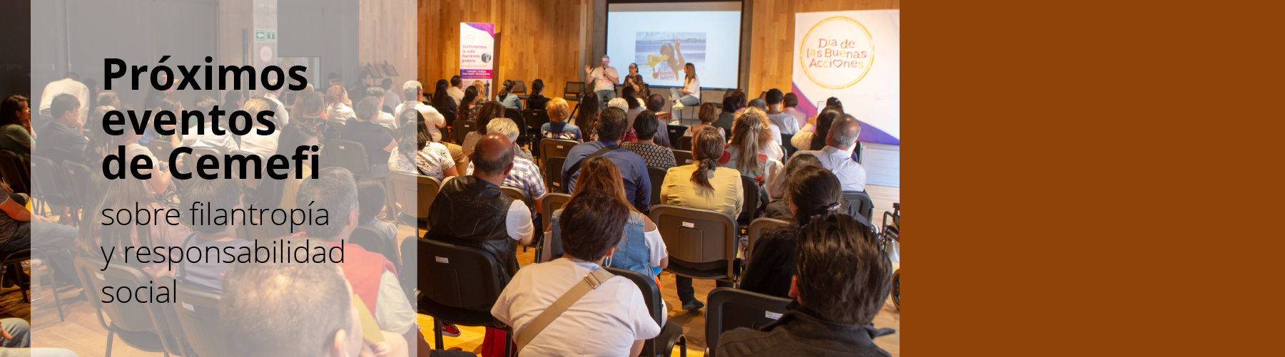 Te invitamos a conocer las actividades que tenemos preparadas para activar la responsabilidad ciudadana y el valor social.