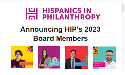 Anuncia Hispanics in Philanthropy a nuevos integrantes de su Junta Directiva 2023