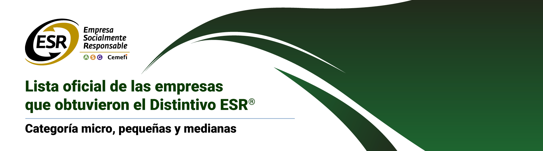 Lista de empresas micro, pequeñas y medianas (MiPyMEs) que obtuvieron el Distintivo ESR®
