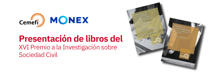 Con el propósito de promover en México la investigación sobre la sociedad civil y fortalecer al sector, Cemefi presentará los libros ganadores del XVI Premio a la Investigación sobre Sociedad Civil el próximo 25 de septiembre de 2023 a las 17:00 horas (tiempo del centro de México) en Casa Cemefi