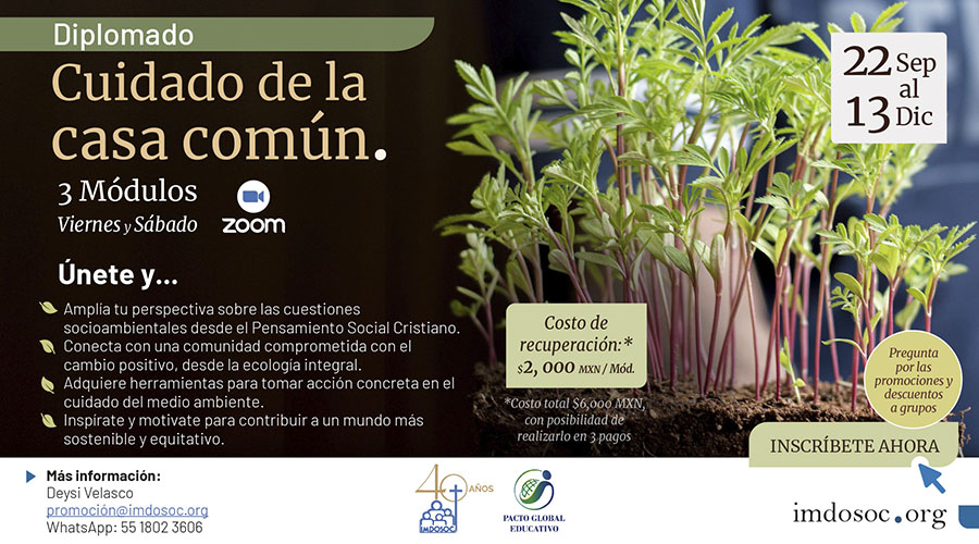Diplomado Cuidado de la casa común. Imdosoc