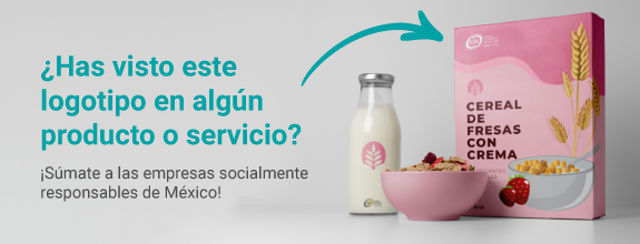 Conoce la convocatoria del Has visto este logotipo en algun servicio o producto. En imagen se ven varios productos con el Distintivo ESR. #DistintivoESR® para empresas grandes 2024