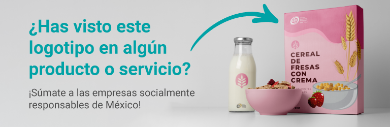 Conoce la convocatoria del Has visto este logotipo en algun servicio o producto. En imagen se ven varios productos con el Distintivo ESR. #DistintivoESR® para empresas grandes 2024
