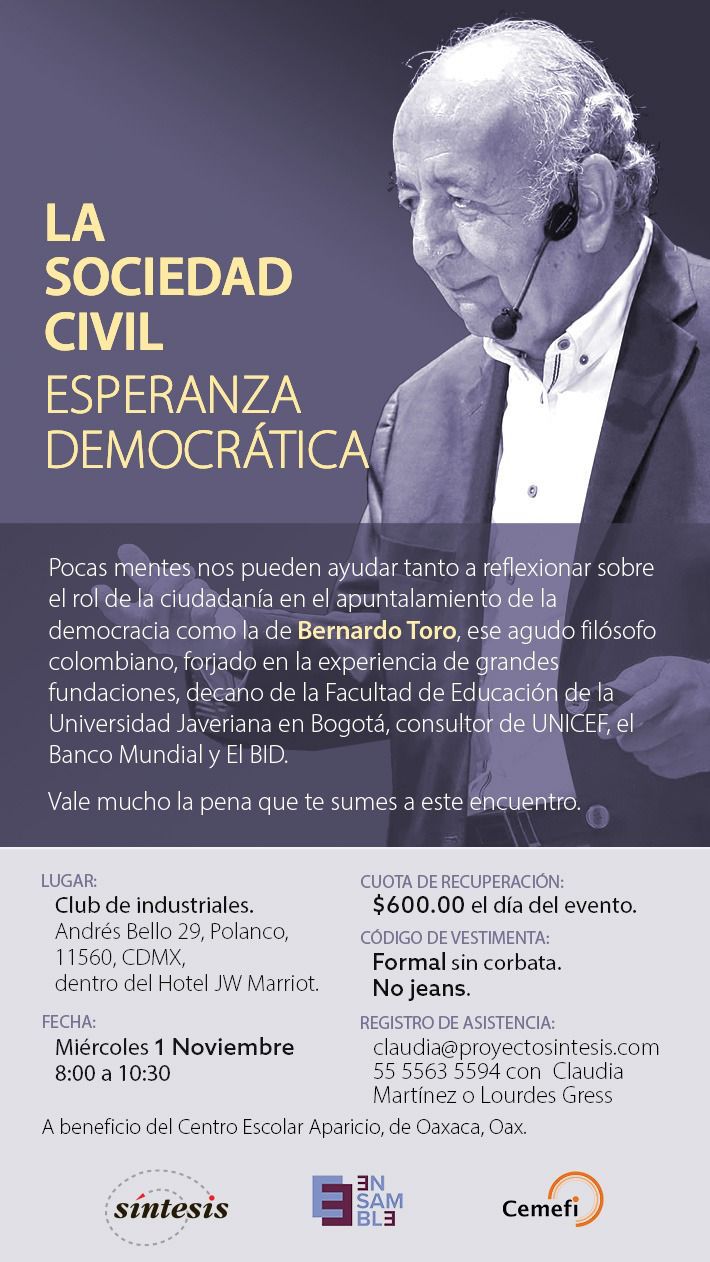 La sociedad civil, esperanza democrática