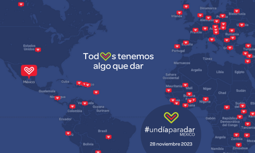 Todos tenemos algo que dar. #UnDíaParaDar 28 noviembre 2023. Súmate al movimiento global de generosidad #UnDíaParaDar, realizando una acción generosa esta martes 28 de noviembre.