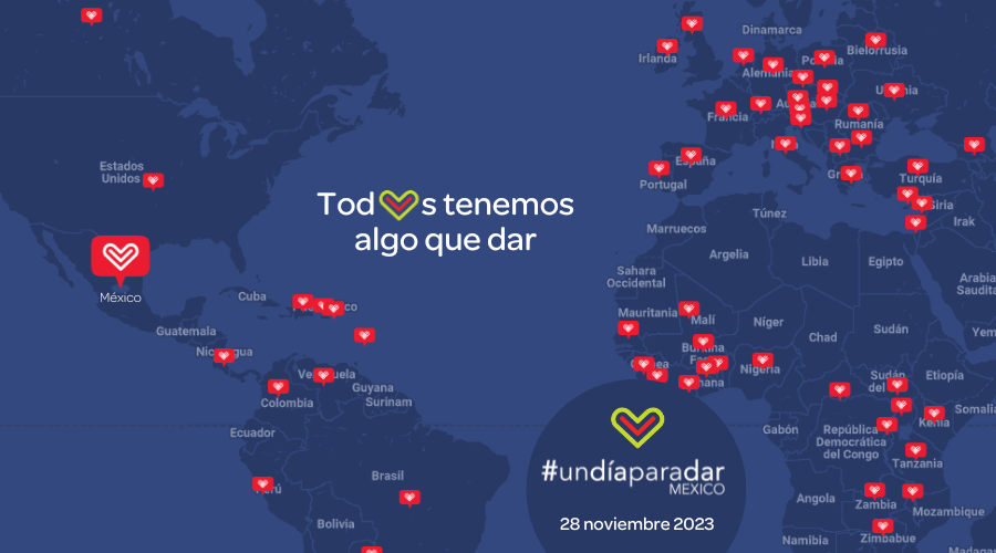 Todos tenemos algo que dar. #UnDíaParaDar 28 noviembre 2023.
Súmate al movimiento global de generosidad #UnDíaParaDar, realizando una acción generosa esta martes 28 de noviembre.