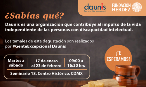 Degustación de tamales con causa elaborados por Daunis