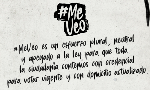 Súmate a la campaña #MeVeo y dile sí a la democracia