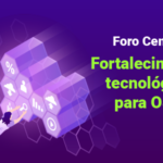 Imagen ilustrativa del Foro Cemefi: Fortalecimiento tecnológico para OSC. Personas accediendo a una plataforma digitañ y en texto información sobre el foro.