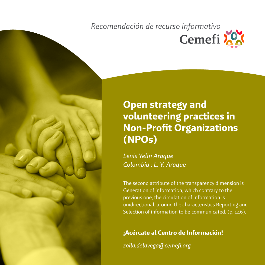 en imagen la portada del libro: Estrategia abierta y prácticas de voluntariado en organizaciones sin fines de lucro.