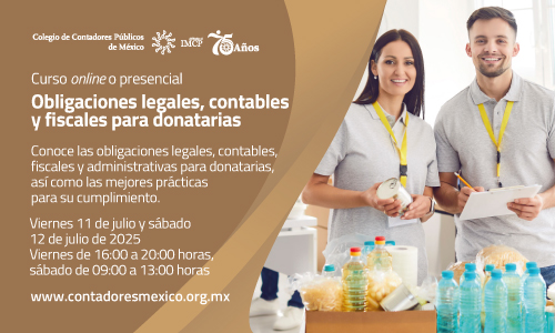 Curso Obligaciones legales, contables y fiscales para donatarias