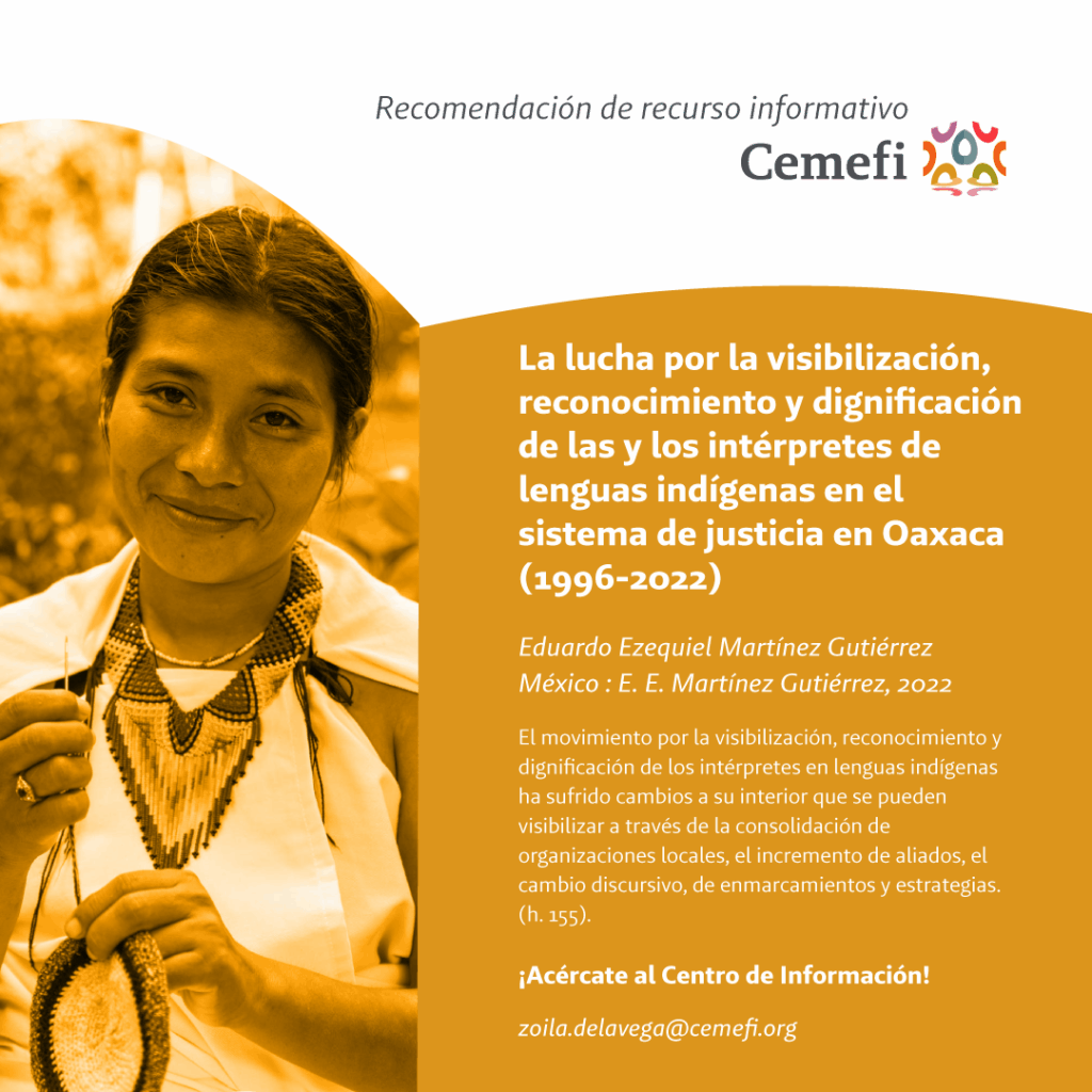 En imagen una persona indigena realizando un tejido artesanal. En texto: Conoce la tesis ganadora del Primer lugar de Maestría del XVIII Premio a la Investigación sobre Sociedad Civil.