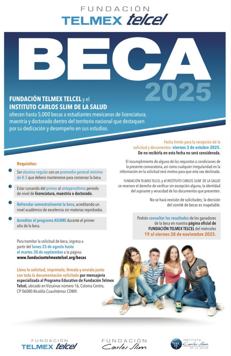 Becas para estudiantes de licenciatura, maestría y doctorado