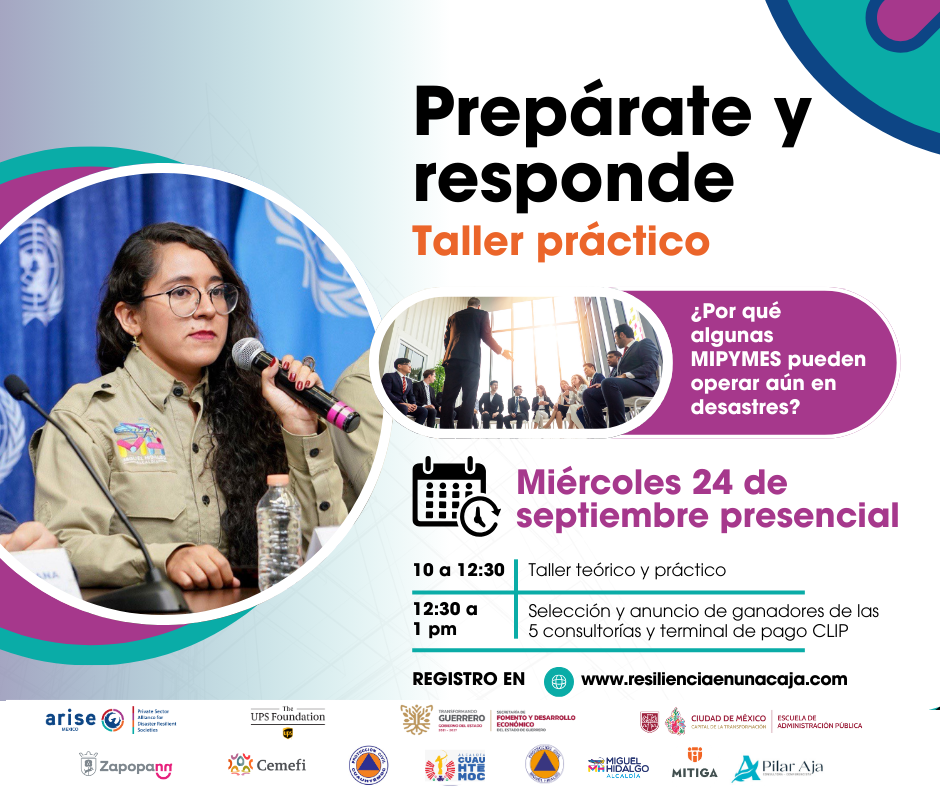 Último taller de la Ruta Resiliente para MiPyMEs, toda la información de este evento se encuentra en el cuerpo de esta nota.