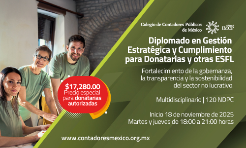 Diplomado en Gestión Estratégica y Cumplimiento para Donatarias y otras ESFL