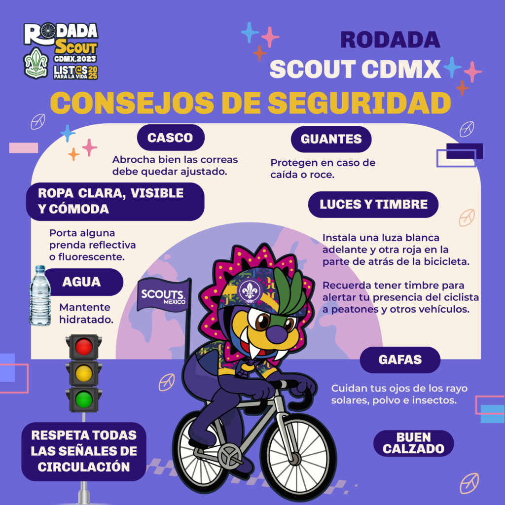 Súmate a la rodada “Rumbo al Centenario del Movimiento Scout” consejos de seguridad