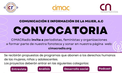 Convocatoria de proyectos radiofónicos, de CIMAC
