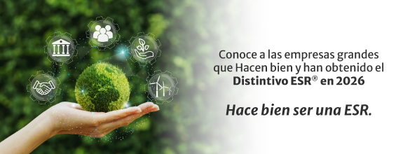 👏👏👏 ¡Felicidades a las empresas grandes que obtuvieron el Distintivo ESR® 2026!🔎 Da clic en el enlace y consulta el buscador para conocer el listado completo.