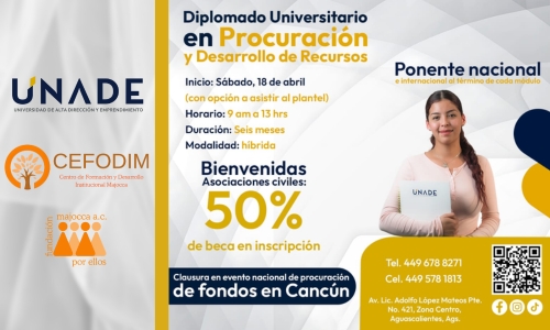 Lanzan diplomado en procuración de fondos para fortalecer a las OSC