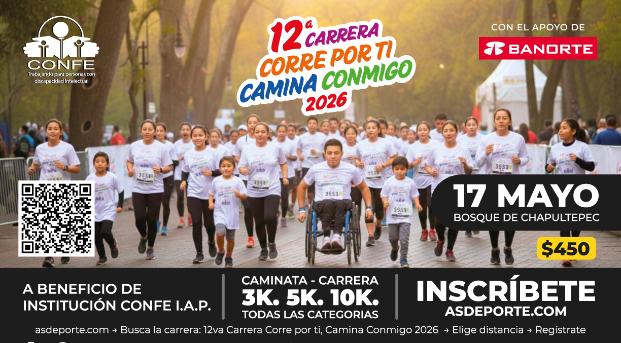 Carrera Corre por ti, camina conmigo 2026