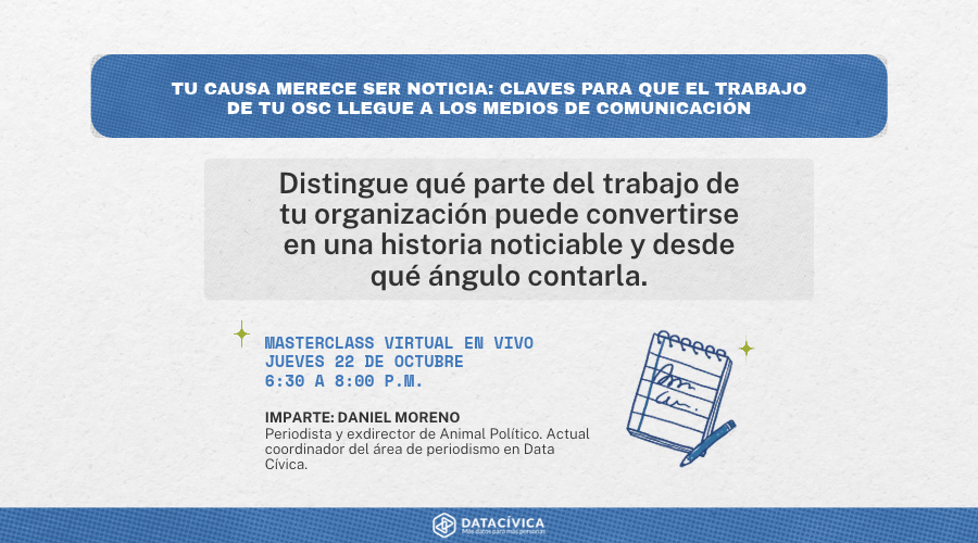 Tu causa merece ser noticia: aprende a comunicar el trabajo de tu organización a los medios